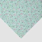 Papier Mousseline Axolotl en vert (Détail)