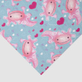Papier Mousseline Axolotl Love rose (Détail)