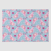 Papier Mousseline Axolotl Love rose (Recto)