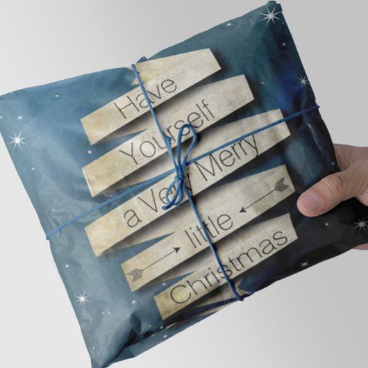 Papier Mousseline Ayez-vous une Joyeuse Petite Étoile de Noël