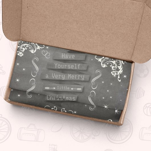 Papier Mousseline Ayez-vous une Joyeuse Petite Étoile de Noël