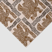 Papier Mousseline Aztec Eagle Guerrier Tribal Art antique (Détail)