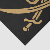 Papier Mousseline Aztec Gold Crâne et cutlass Pirate Calico Jack (Détail)