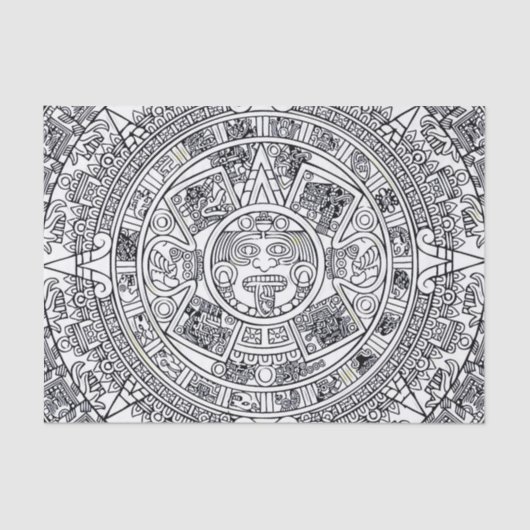 Papier Mousseline AZTEC OU MEXICA mexicaine (Recto)