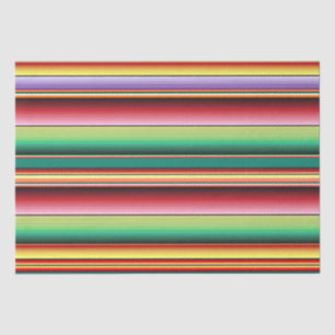 Papier Mousseline Aztec Tribal Traditionnel Textile Coloré Linéaire