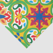 Papier Mousseline 💛 💚 Azulejos, motif très décoratif, (Détail)