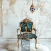 Papier Mousseline Azure Allure French Portrait & Parasol Royal Blue