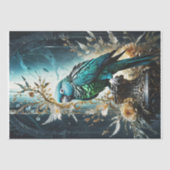 Papier Mousseline Azure Splendor - Découpage - (Recto)