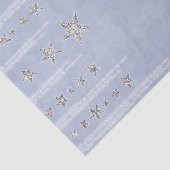 Papier Mousseline Baby Blue & Silver Parties scintillant Stars Sweet (Détail)