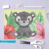 Papier Mousseline Baby Boy Neutral Nursery Panther Découpage (Artisanat)