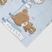 Papier Mousseline Baby Boy Teddy Bear (Détail)