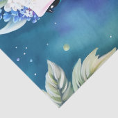 Papier Mousseline Baby Dragon Space Flowers Art (Détail)