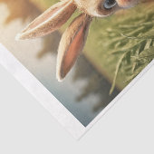 Papier Mousseline Baby Farm Animals : le petit lapin (Détail)