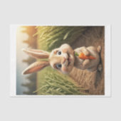 Papier Mousseline Baby Farm Animals : le petit lapin (Recto)