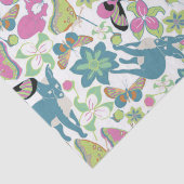 Papier Mousseline Baby Fox et sac cadeau fleurs (Détail)