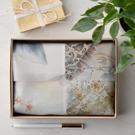 Papier Mousseline Baby Giraffes (Cadeau)