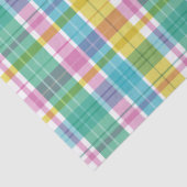 Papier Mousseline Baby Pastel Plaid Pink Blue Green (Détail)