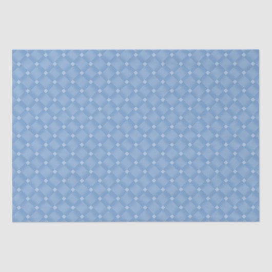 Papier Mousseline Baby shower Chevron Blue Diamond moderne (Recto)