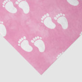 Papier Mousseline Baby shower d'aquarelle rose Empreinte Motif (Détail)