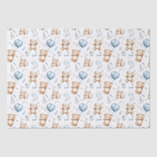 Papier Mousseline Baby shower de l'ours en peluche