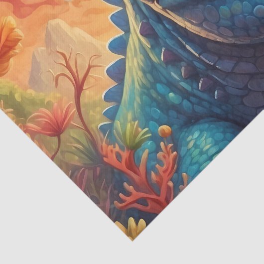 Papier Mousseline Baby shower Dino-Mite (Détail)