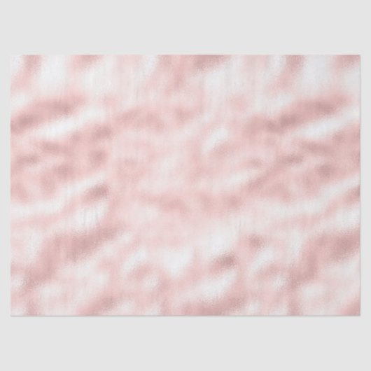 Papier Mousseline Baby Shower Fille Rose Poudré Glamour (Recto)