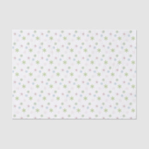 Papier Mousseline Baby shower floral rétro