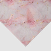 Papier Mousseline Baby shower Gold Blush Pink Birds (Détail)