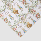 Papier Mousseline Baby shower lapin classique (Détail)