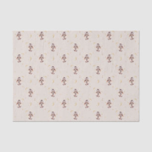 Papier Mousseline Baby shower Motif de la maman et de la chouette de