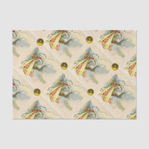 PAPIER MOUSSELINE BABY SHOWER NEUTRE STORK JAUNE GEMSTONES