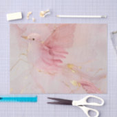 Papier Mousseline Baby Shower Oiseaux Rose Gold (Artisanat)