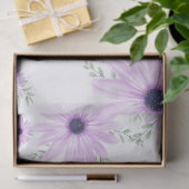 Papier Mousseline Baby shower personnalisé de fleurs d'aquarelle vio (Cadeau)