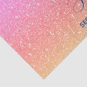 Papier Mousseline baby shower rose violet Parties scintillant person (Détail)