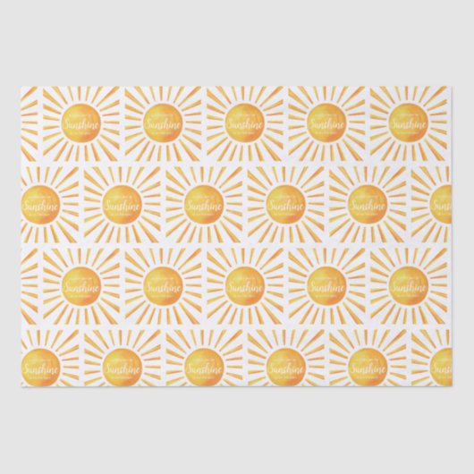 Papier Mousseline Baby shower solaire (Recto)