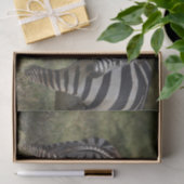 Papier Mousseline Baby Zebra en Afrique (Cadeau)