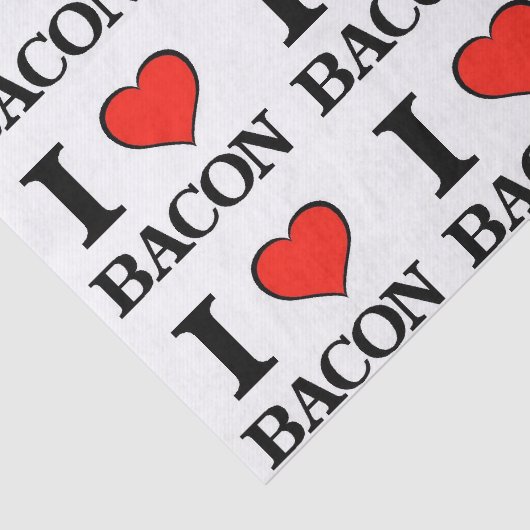 Papier Mousseline Bacon Heart (Détail)