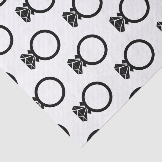 Papier Mousseline Bague de diamant moderne (Détail)