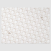 Papier Mousseline Bagues de CAFÉ Blanc Brown Artiste Amusant (Recto)