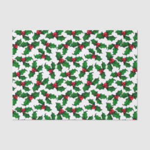Papier Mousseline Baies Red Holly