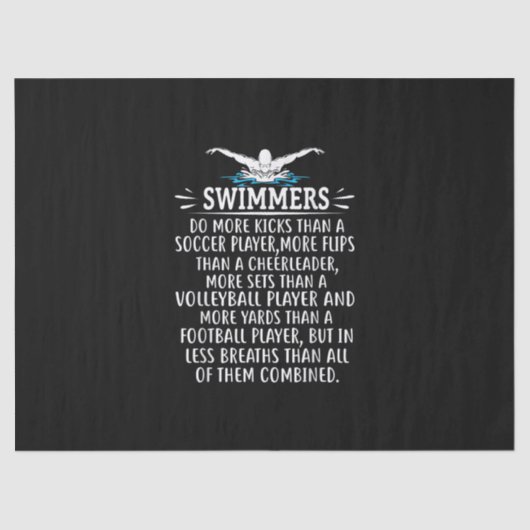 Papier Mousseline Baignade Forte Cadeaux De Nage Pour Hommes Femmes (Recto)