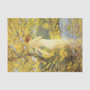Papier Mousseline Baignade nymphe (belle déité féminine)
