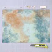 Papier Mousseline Bain Gold et Turquoise (Artisanat)