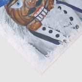 Papier Mousseline Baiser de casse-noix encadré par flocon de neige (Détail)