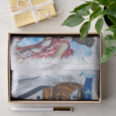 Papier Mousseline Baiser de casse-noix encadré par flocon de neige (Cadeau)