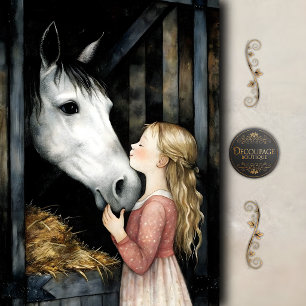 Papier Mousseline Baiser de Cheval Sucré Découpage