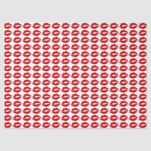 Papier Mousseline "Baiser des lèvres rouges" (Recto)