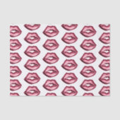 Papier Mousseline Baiser des lèvres rouges (Recto)