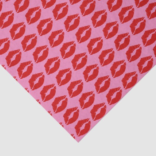 Papier Mousseline "Baiser des lèvres rouges" (Détail)