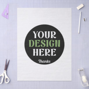 Papier Mousseline baiser personnalisé, unique, élégant et minimalist